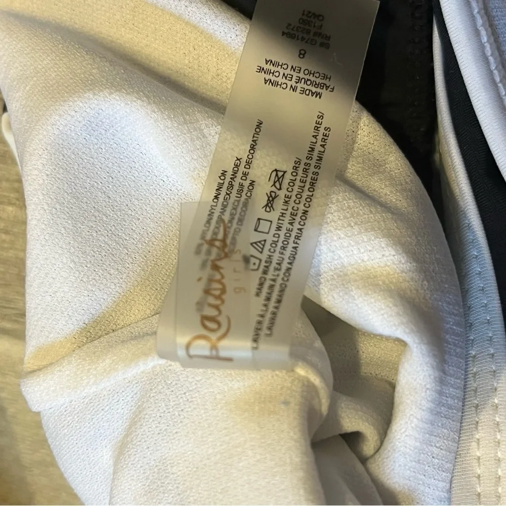 Raisins Black & White Floral Sporty One Piece Swimsuit - Picture 4 of 7